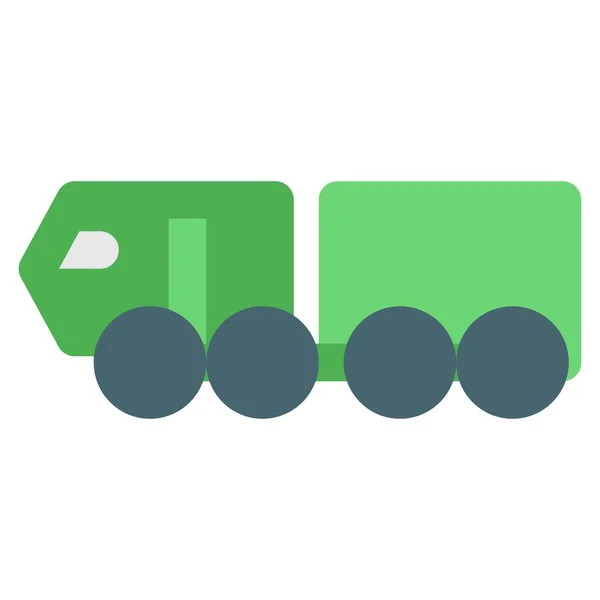 軍用輸送に使用されるローダートラック — ストックベクタ