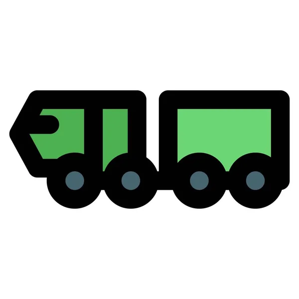 Hemtt Вантажівка Завантажувач Використовується Військових Перевезень — стоковий вектор