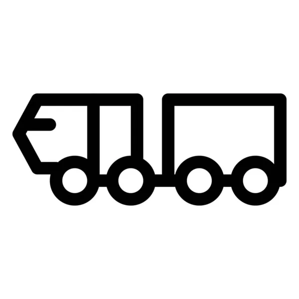 軍用輸送に使用されるローダートラック — ストックベクタ