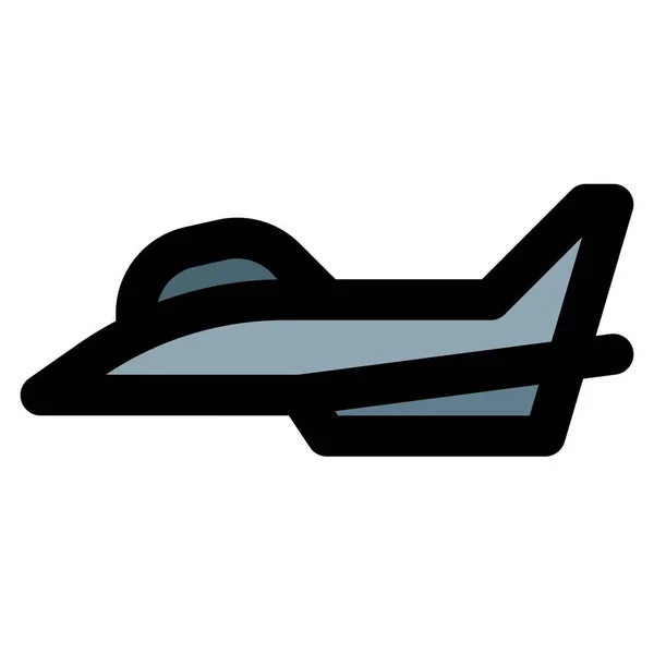 Jetliner Hoofdzakelijk Gebruikt Voor Luchtgevechten — Stockvector