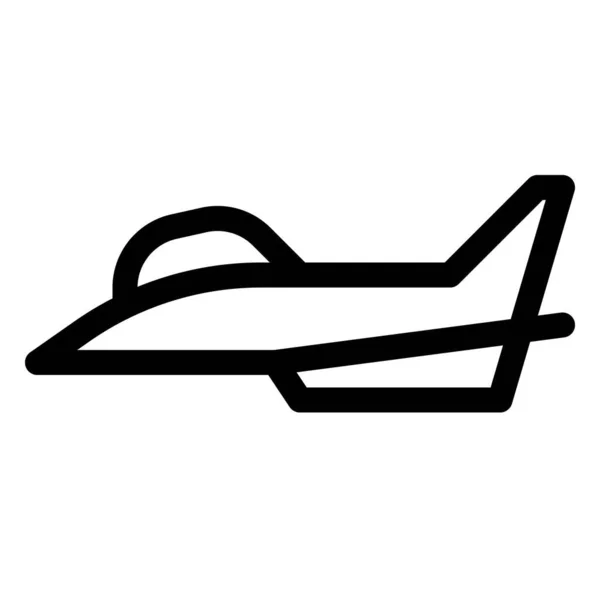 Jetliner Utilizzato Principalmente Combattimento Aereo — Vettoriale Stock