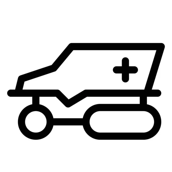 Vehículo Médico Militar Utilizado Para Emergencias Sanitarias — Vector de stock