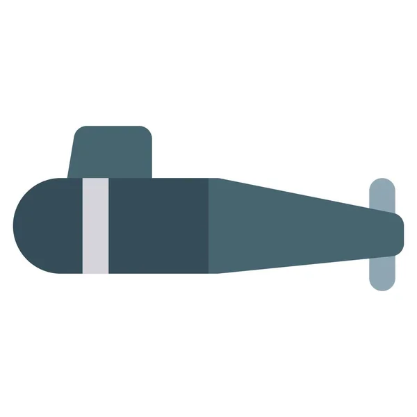 Στρατιωτικό Υποβρύχιο Υποβρύχιο Σκάφος — Διανυσματικό Αρχείο