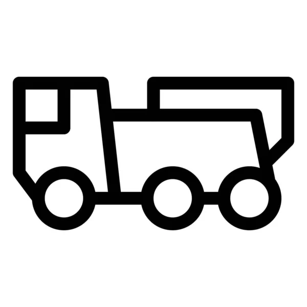 Μεγάλο Τροχοφόρο Στρατιωτικό Τακτικό Φορτηγό — Διανυσματικό Αρχείο