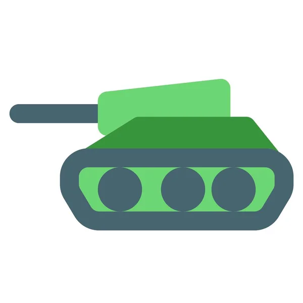 带有履带轮的战斗坦克 — 图库矢量图片