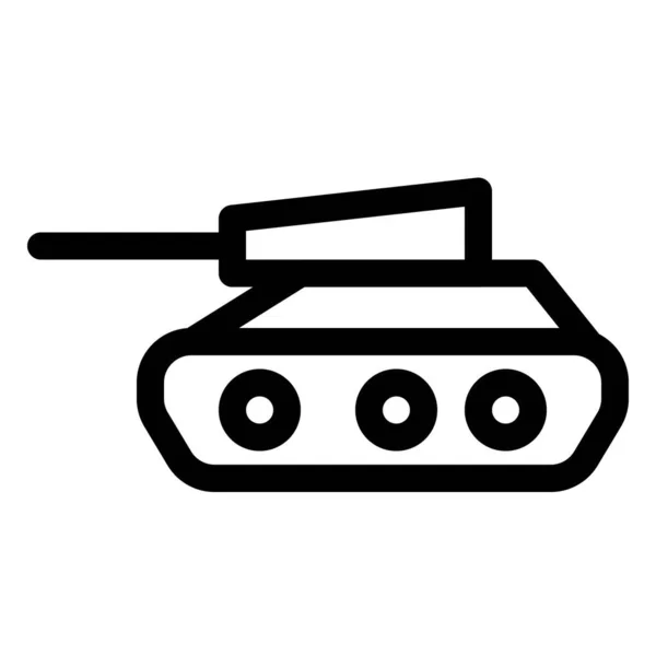 車輪付き戦闘機タンク — ストックベクタ