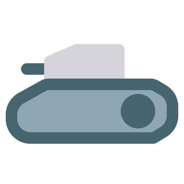 Tank Véhicule Blindé Militaire Fermé — Image vectorielle