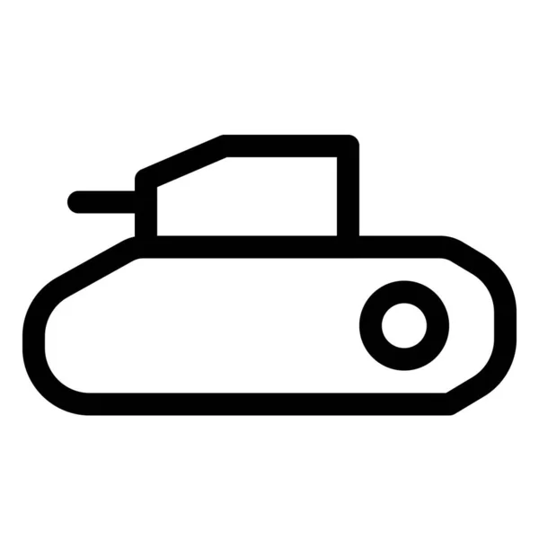 Panzer Ein Gepanzertes Militärfahrzeug — Stockvektor