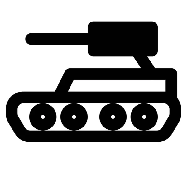 Universele Tank Klaar Voor Strijd — Stockvector