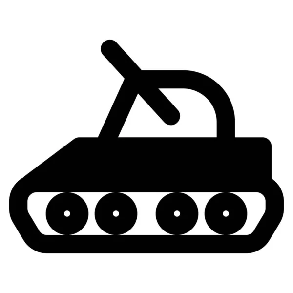 Savaş Alanında Kullanılan Güçlü Ağır Tank — Stok Vektör