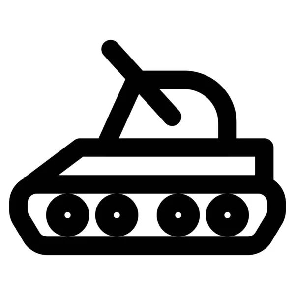 战场上使用的强大的重型坦克 — 图库矢量图片
