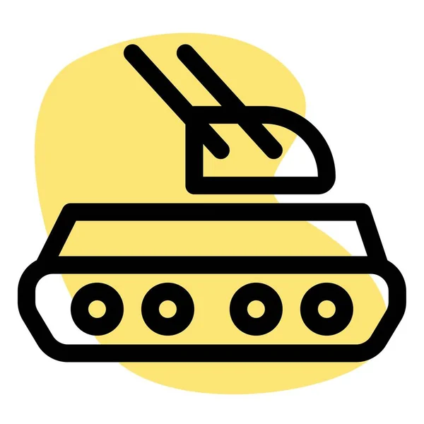 二重砲身戦車または主戦車 — ストックベクタ