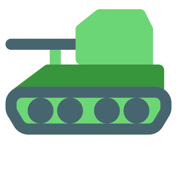 Büyük Fıçı Tekerlekleri Olan Bir Tank — Stok Vektör