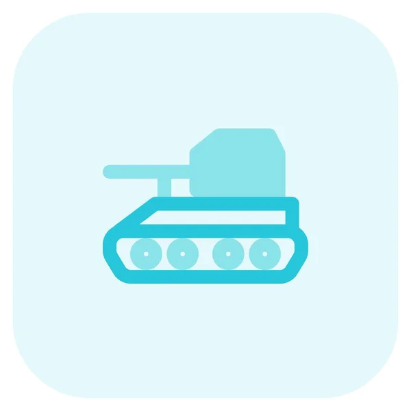 Büyük Fıçı Tekerlekleri Olan Bir Tank — Stok Vektör