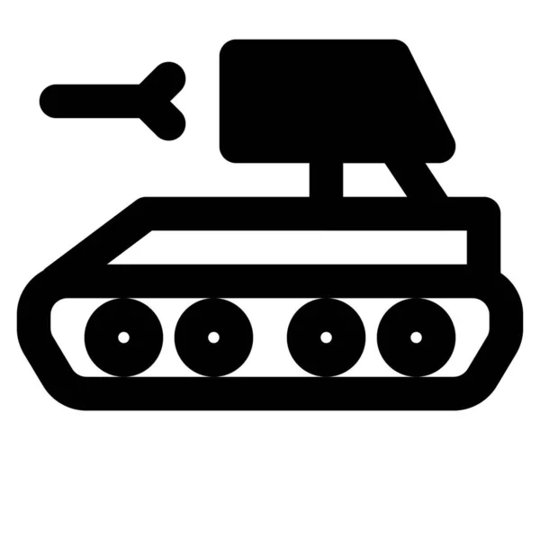 Heavy Combat Vehicle Used Battle — Stock Vector