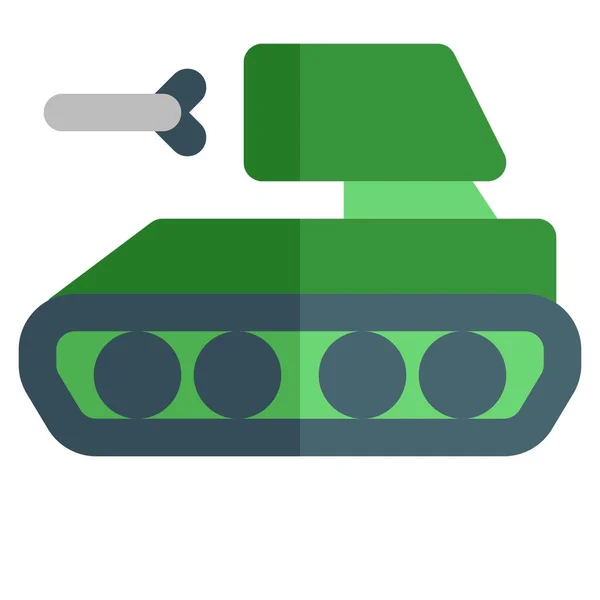 战斗中使用的重型战斗车 — 图库矢量图片