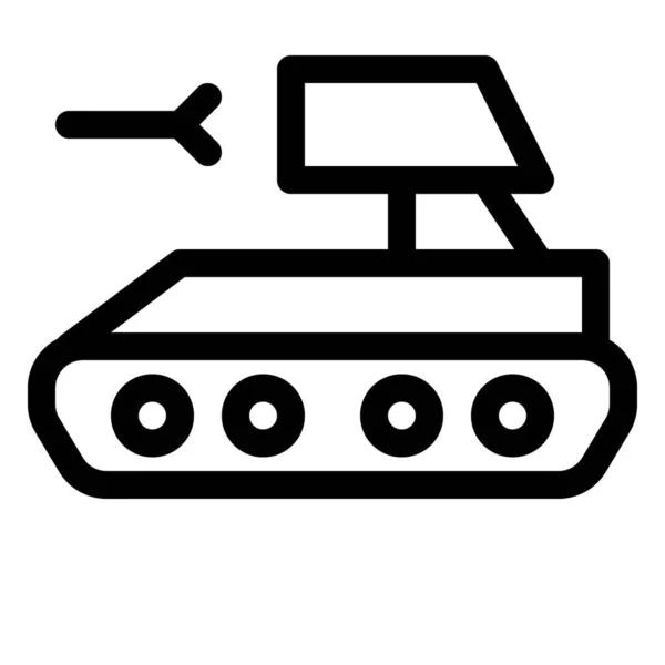 Heavy Combat Vehicle Used Battle — Stock Vector