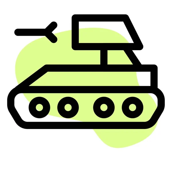 戦闘で使用される重戦闘車両 — ストックベクタ