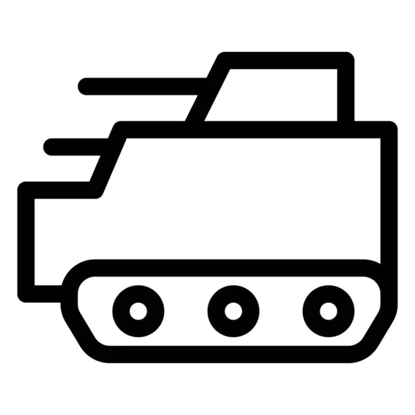 装有双管的作战坦克 — 图库矢量图片