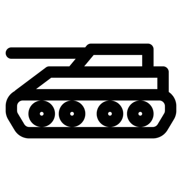 Tanque Veículo Blindado Combate — Vetor de Stock