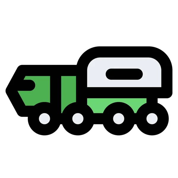 Tankwagen Met Zware Hoeveelheden Vloeistoffen — Stockvector