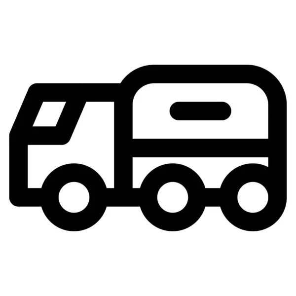 Transport Chemischer Flüssigkeiten Mit Tankwagen — Stockvektor
