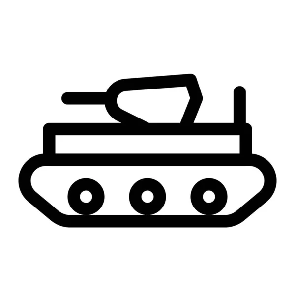 ヴィンテージデザインの戦場の戦車 — ストックベクタ