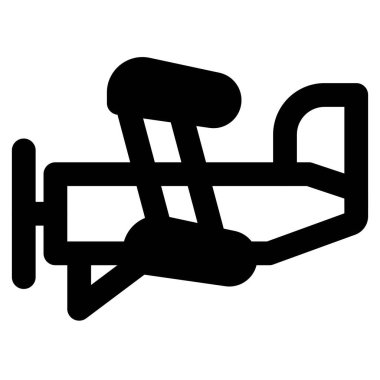 Makineli tüfekle donatılmış klasik bir uçak.