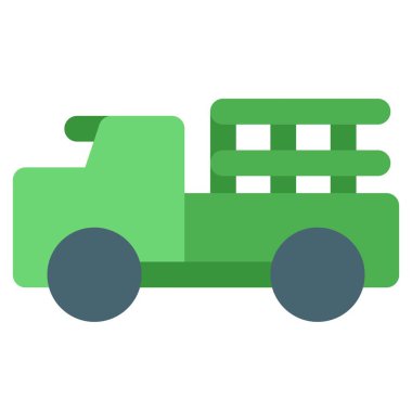 Savaş silahı taşımak için kullanılan bir kamyonet.