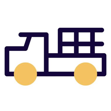 Savaş silahı taşımak için kullanılan bir kamyonet.