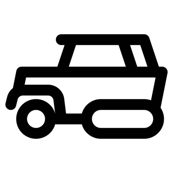 运输军事装备的轻型汽车 — 图库矢量图片