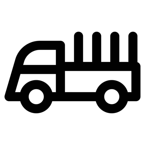 燃料や材料を輸送するための戦争トラック — ストックベクタ