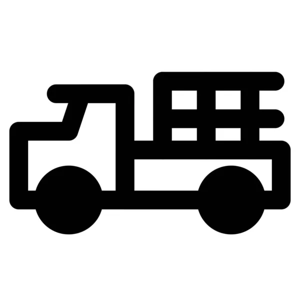 Ciężarówka Wojenna Używana Przewożenia Broni — Wektor stockowy