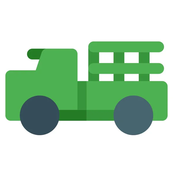 戦闘兵器の運搬に使用される軍用トラック — ストックベクタ