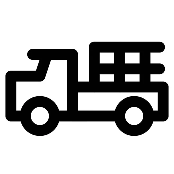 戦闘兵器の運搬に使用される軍用トラック — ストックベクタ