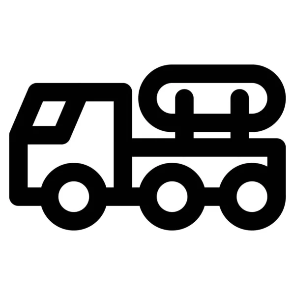 Ciężarówka Wojenna Przewożąca Duże Ilości Paliwa — Wektor stockowy