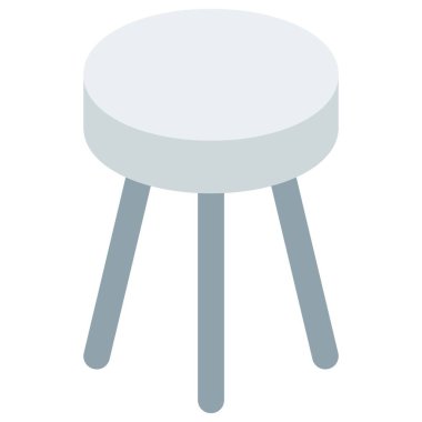 Kafelerde sıkça kullanılan minderli dışkı.