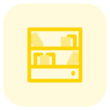 Depolama için büyük kitaplık.