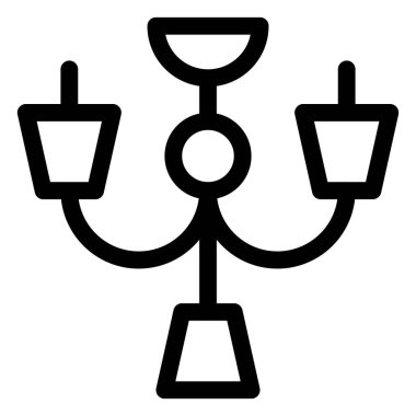 Tavanda bir avize asılı..