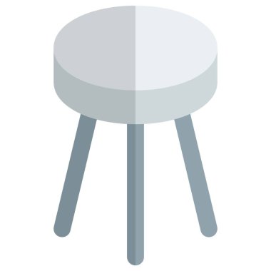 Kafelerde sıkça kullanılan minderli dışkı.