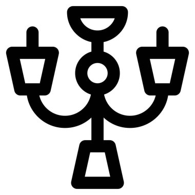 Tavanda bir avize asılı..