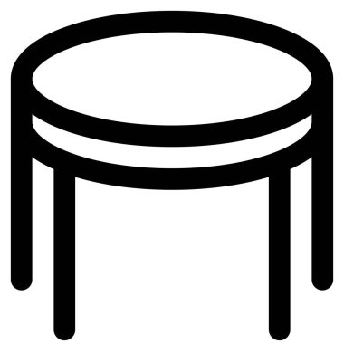 Oturma alanına yerleştirilmiş kahve masası..