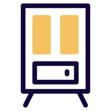 Depolama için birden fazla çekmece dolabı.