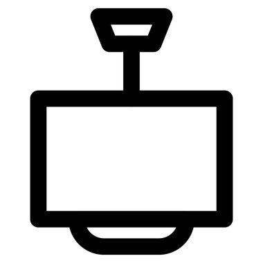 Ampul donanımlı tavan armatürü.