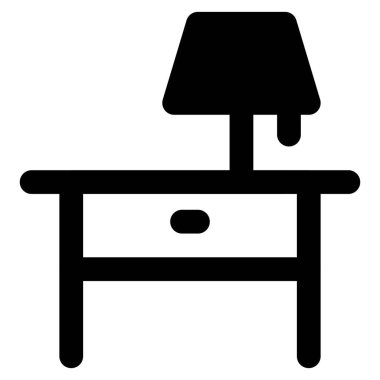 Temel öğeleri saklamak için gece masası