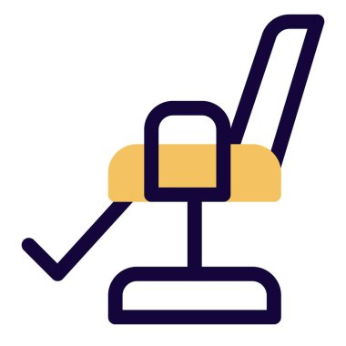 Yaslanarak, gerinerek ve ayakla donatılmış bir koltuk..