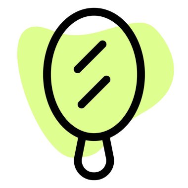 Makyajda kullanılan küçük el aynası.