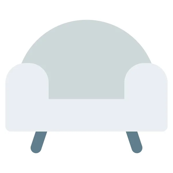 Стильное Кресло Предназначенное Отдыха — стоковый вектор