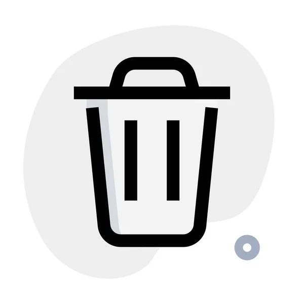 处理废物的垃圾桶 — 图库矢量图片