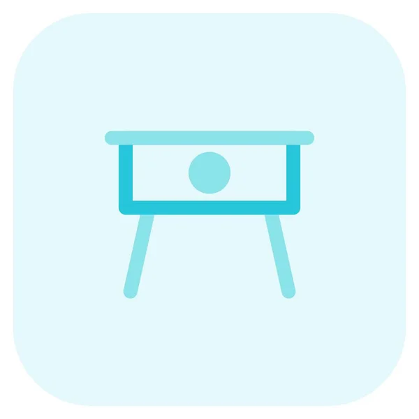 Tavolino Utilizzato Tenere Gli Oggetti Comodità — Vettoriale Stock